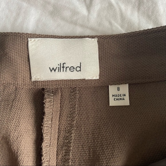 WILFRED // brown wide leg cropped “Lalament” pant (8 ) - Picture 3 of 5
